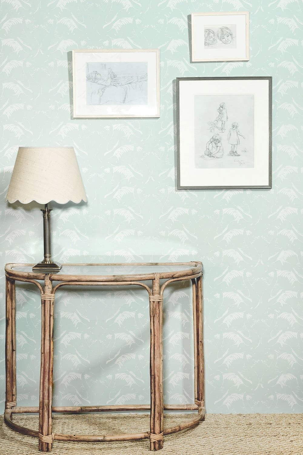 Swan Lake Wallpaper - Duck Egg - BG2 - 700202 - Barneby Gates - Premier Wallcovering