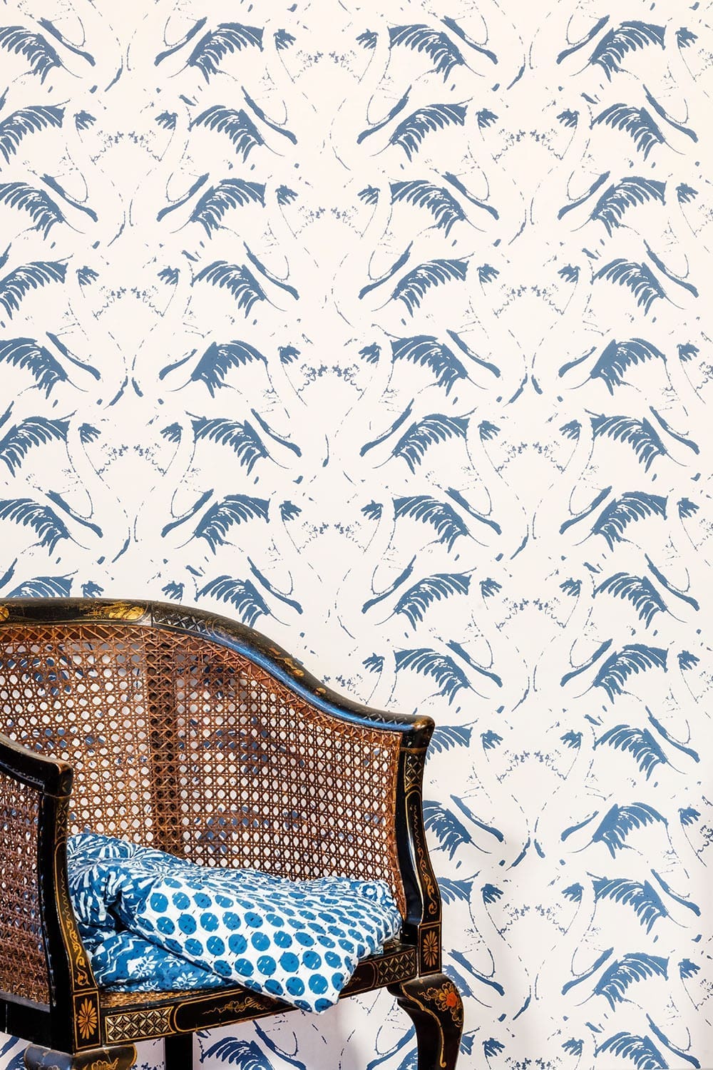 Swan Lake Wallpaper - Inky Blue - BG2 - 700201 - Barneby Gates - Premier Wallcovering