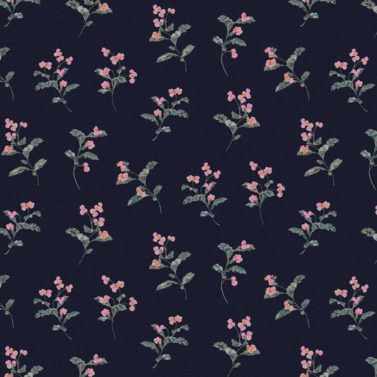 Swanton Floral Wallpaper - Midnight Navy - Joules - 118564 - Premier Wallcovering