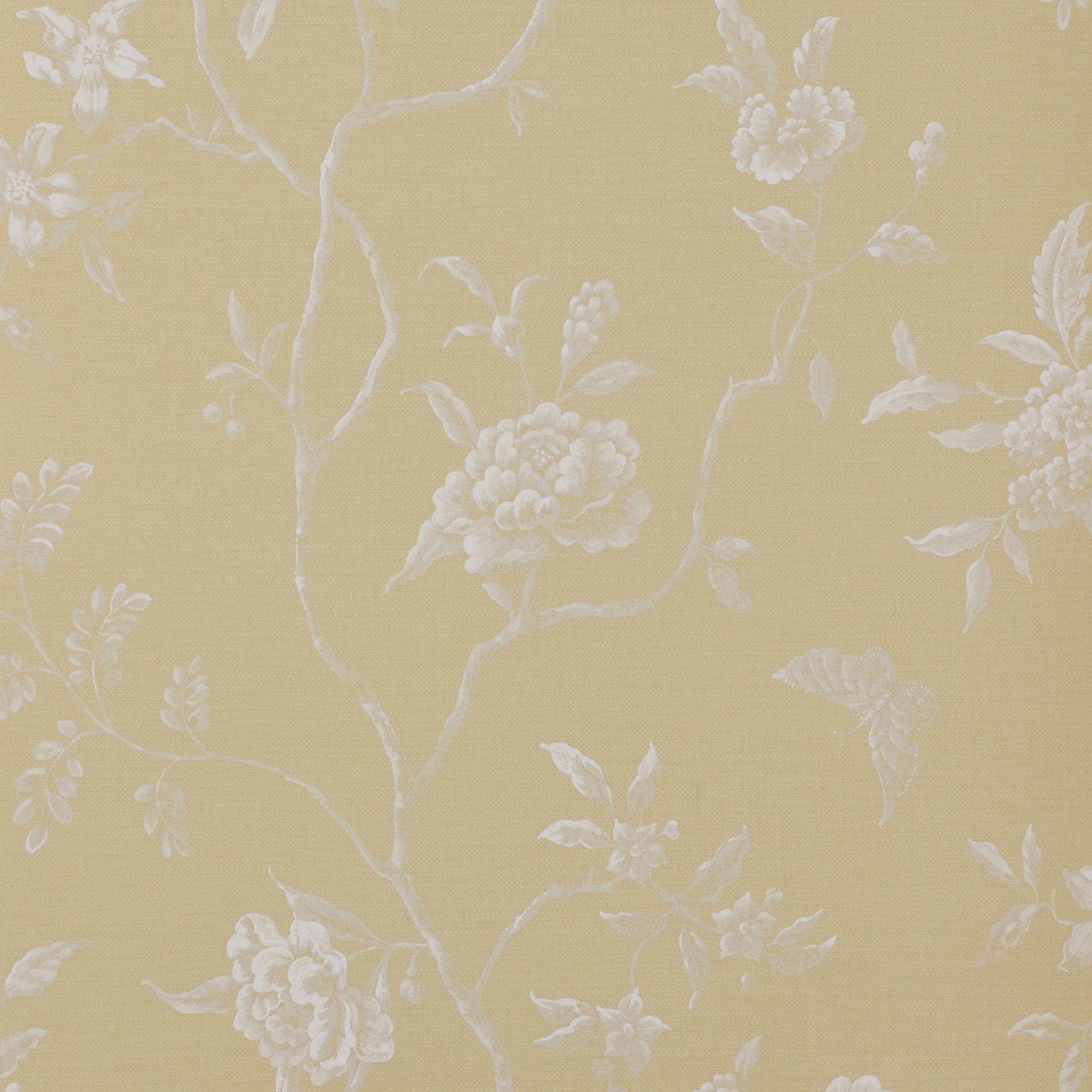 Swedish Tree Wallpaper - Yellow - Colefax & Fowler - 07165/01 - Premier Wallcovering