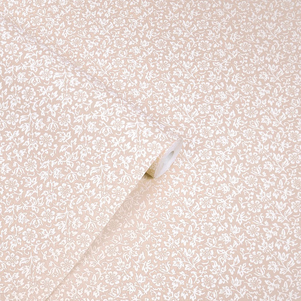 Sweet Alyssum Wallpaper - Plaster Pink - Laura Ashley - 140326 - Premier Wallcovering