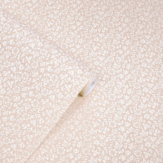 Sweet Alyssum Wallpaper - Plaster Pink - Laura Ashley - 140326 - Premier Wallcovering