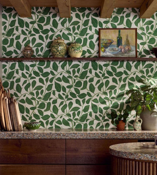 Sweet Bay Wallpaper - Forest - Scion - NSCW113268 - Premier Wallcovering