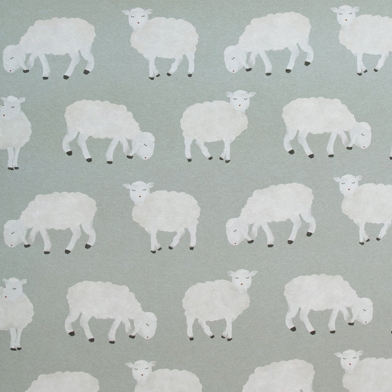 Sweet Sheep Great Kids Wallpaper - Sage - Hohenberger - 26828 - Premier Wallcovering
