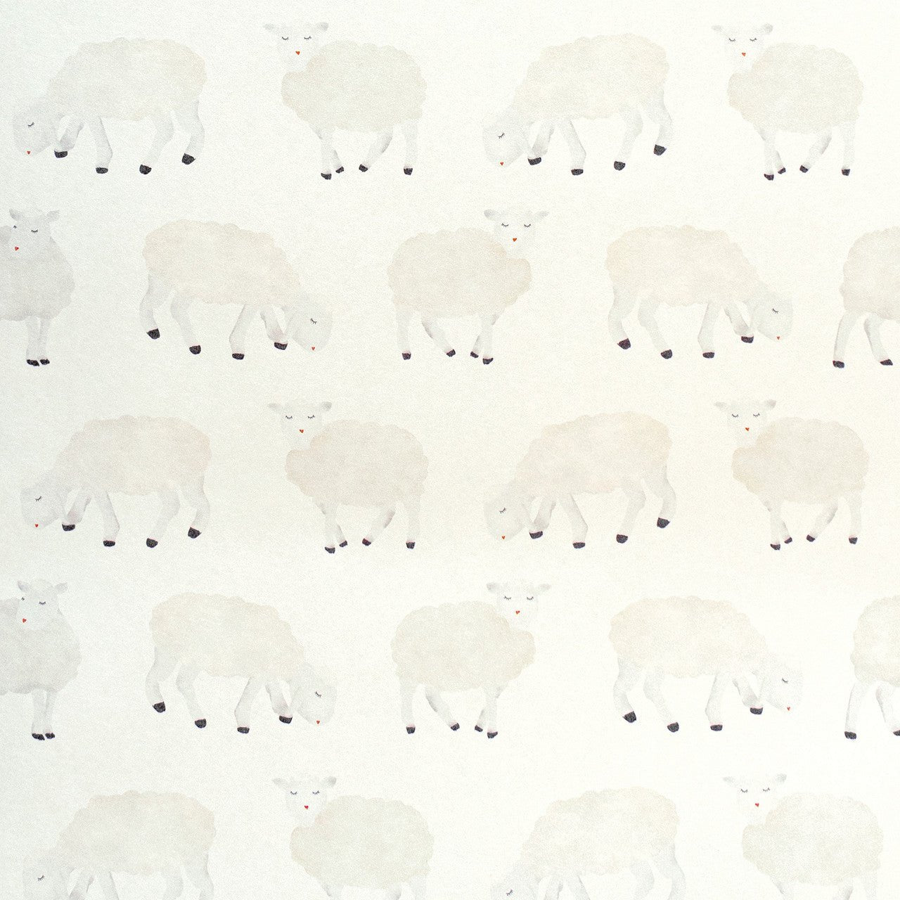 Sweet Sheep Great Kids Wallpaper - White - Hohenberger - 26826 - Premier Wallcovering