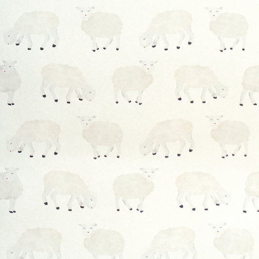 Sweet Sheep Great Kids Wallpaper - White - Hohenberger - 26826 - Premier Wallcovering