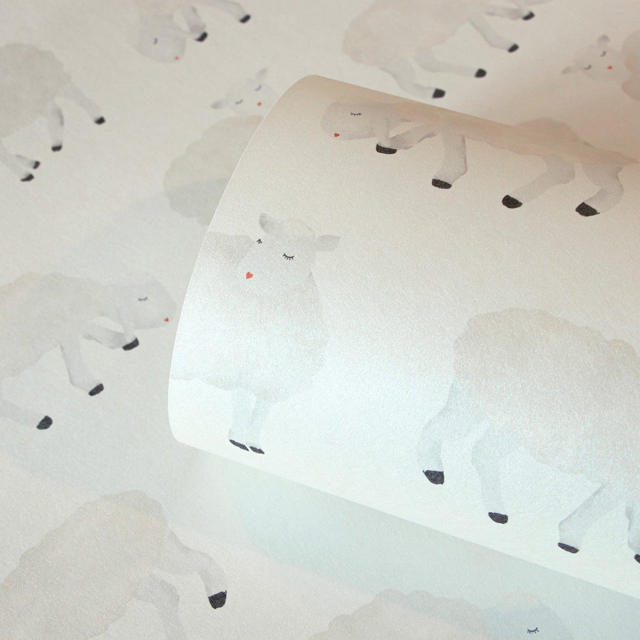 Sweet Sheep Great Kids Wallpaper - Beige - Hohenberger - 26830 - Premier Wallcovering