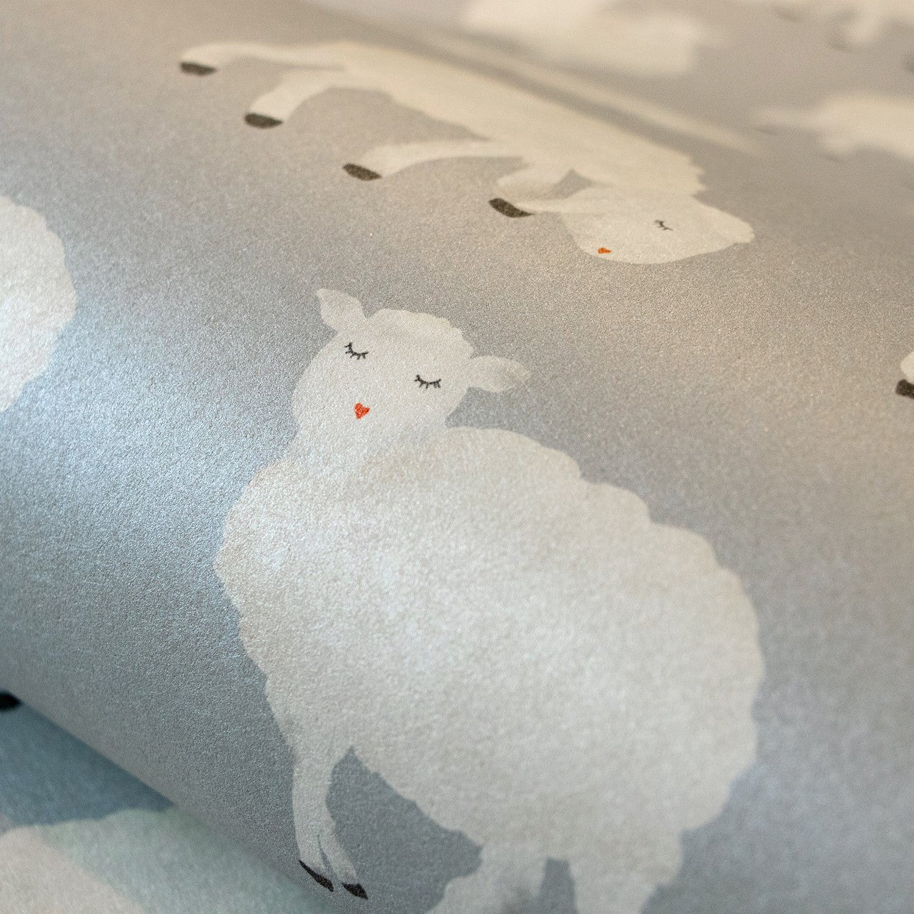 Sweet Sheep Great Kids Wallpaper - Light Blue - Hohenberger - 26829 - Premier Wallcovering
