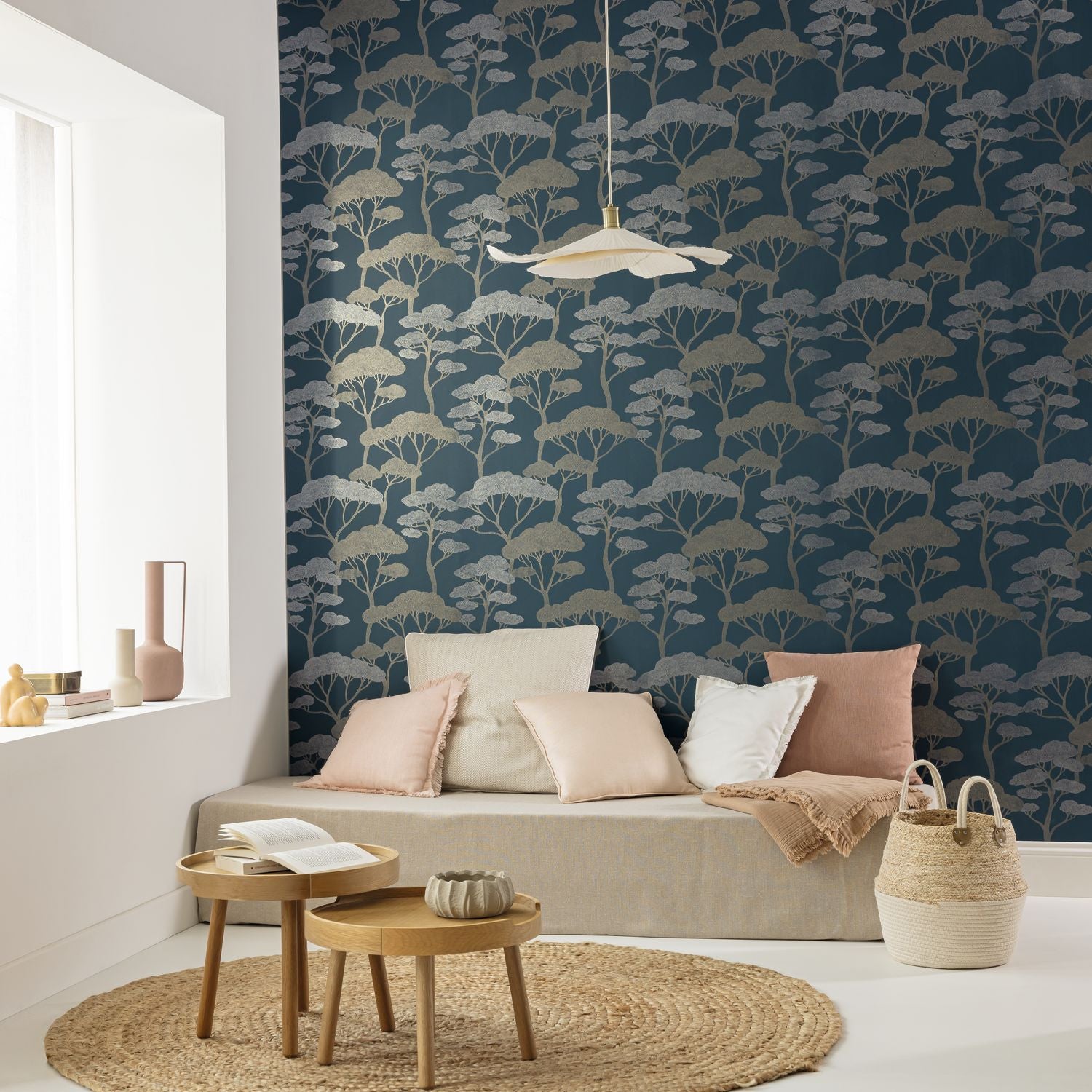 Sweet Wallpaper - Bleu Irise - Caselio - 106626010 - Premier Wallcovering