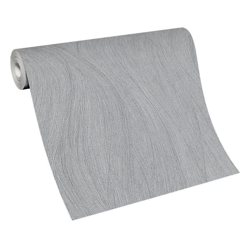 Swing Wave Metallic Wallpaper - Silver Grey - Erismann - 10317 - 47 - Premier Wallcovering