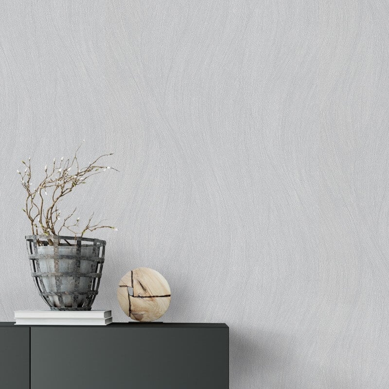 Swing Wave Metallic Wallpaper - Grey - Erismann - 10317 - 31 - Premier Wallcovering
