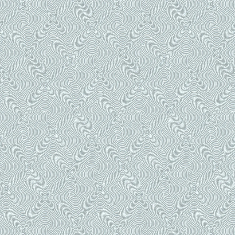 Swirl Geo Wallpaper - Light Blue - NextWall - NW56702 - Premier Wallcovering