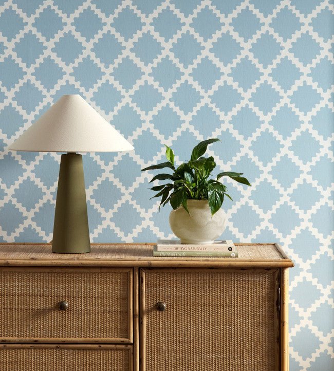 Swithland Wallpaper - Coast Blue - Scion - NSCW113246 - Premier Wallcovering