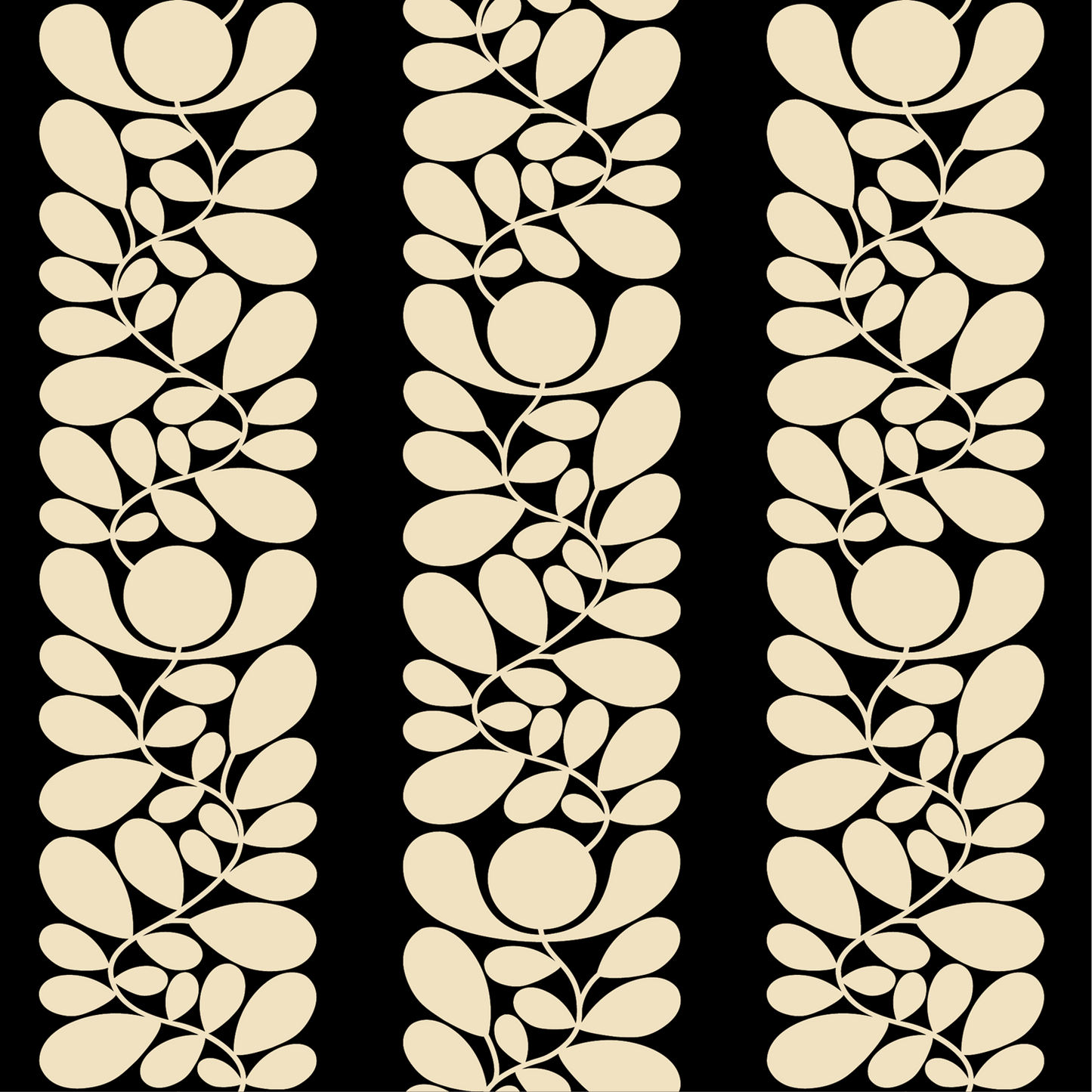 Sycamore Stripe Wallpaper - Black - Orla Kiely - 23SHSYMWLPDS-0010 - Premier Wallcovering