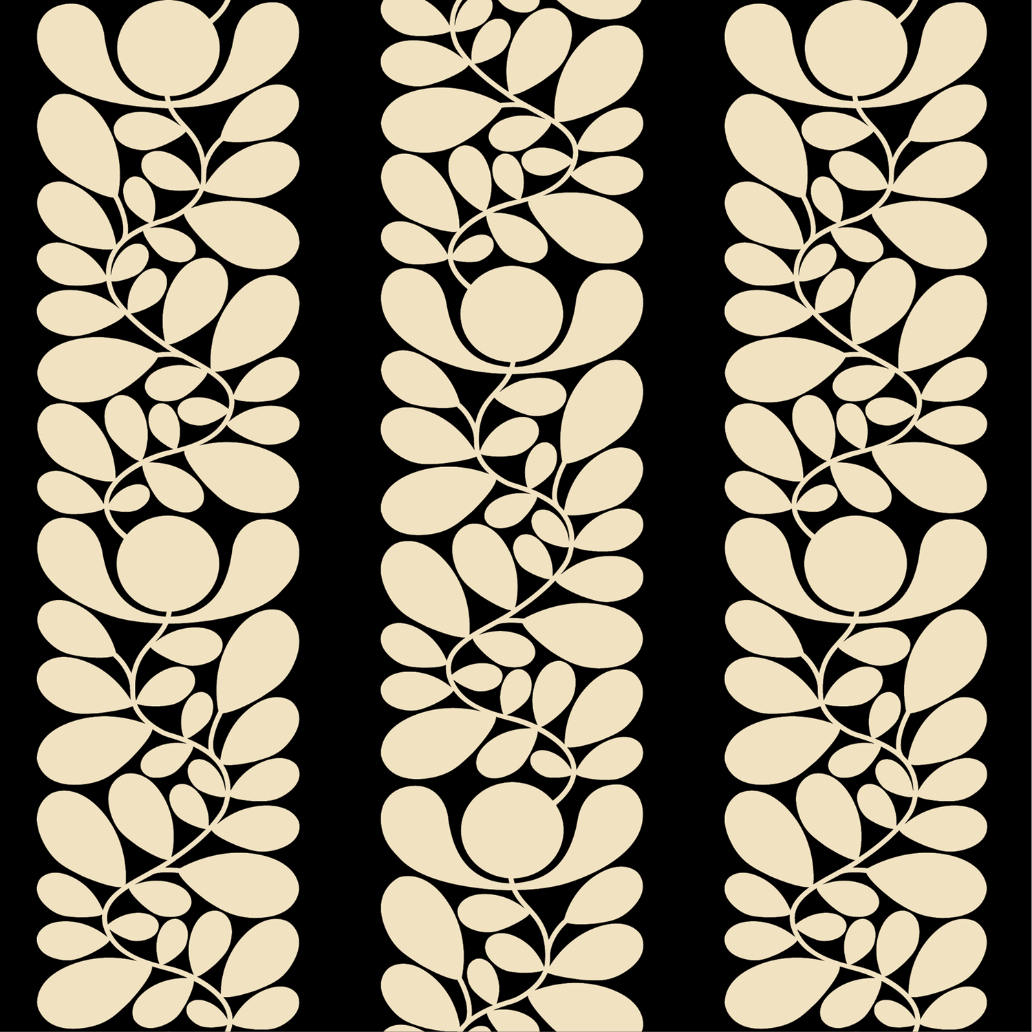 Sycamore Stripe Wallpaper - Black - Orla Kiely - 23SHSYMWLPDS-0010 - Premier Wallcovering