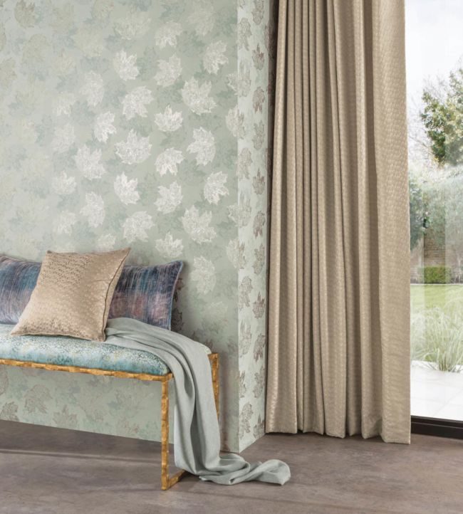 Sycamore Wallpaper - Sage / Rose Gold - Osborne & Little - W7336-05 - Premier Wallcovering