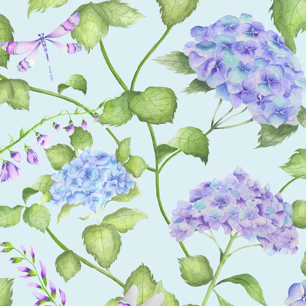 Sylvana Wallpaper - Duck Egg Blue - Voyage Maison - SYLVANA/WPO/DEB - Premier Wallcovering