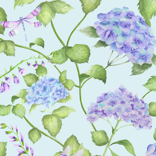 Sylvana Wallpaper - Duck Egg Blue - Voyage Maison - SYLVANA/WPO/DEB - Premier Wallcovering