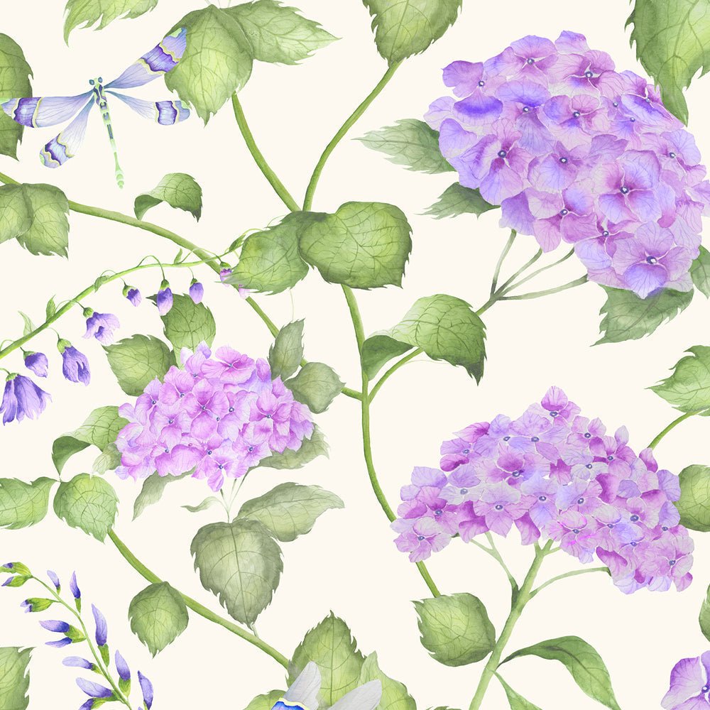 Sylvana Wallpaper - Violet - Voyage Maison - SYLVANA/WPO/VIO - Premier Wallcovering