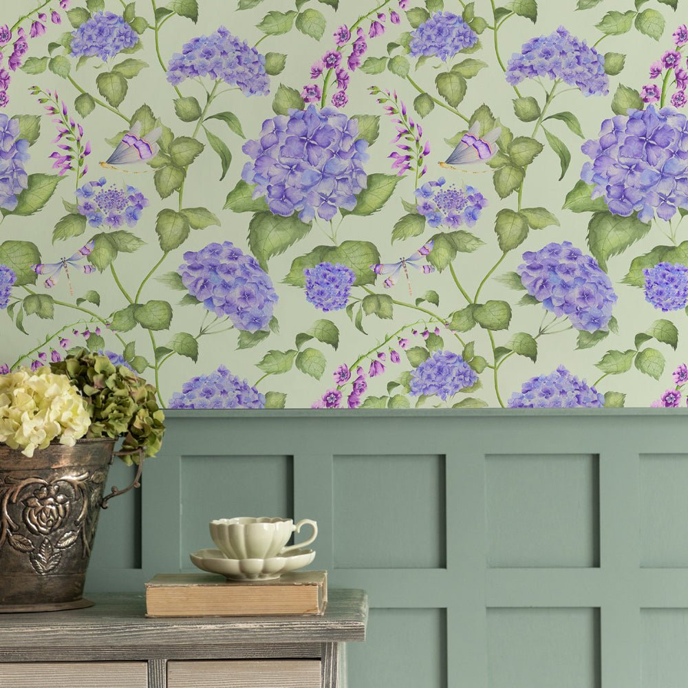 Sylvana Wallpaper - Sage - Voyage Maison - SYLVANA/WPO/SAG - Premier Wallcovering