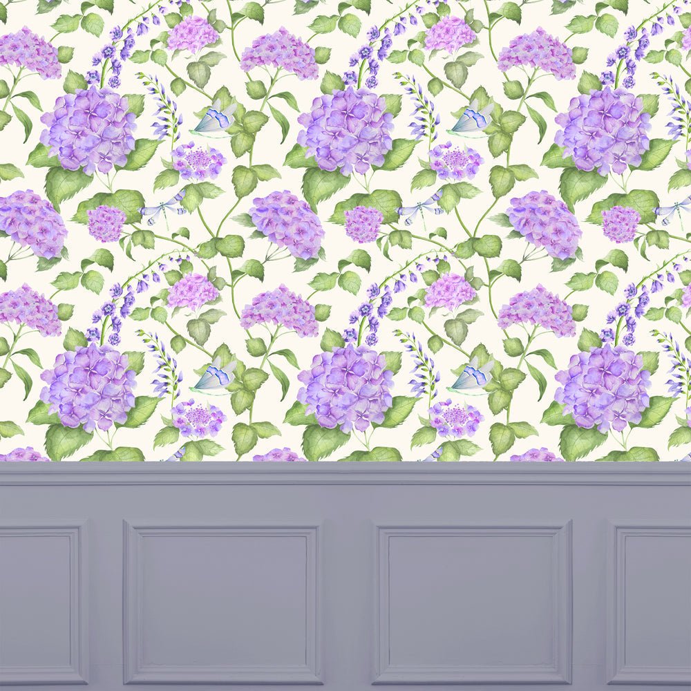 Sylvana Wallpaper - Violet - Voyage Maison - SYLVANA/WPO/VIO - Premier Wallcovering
