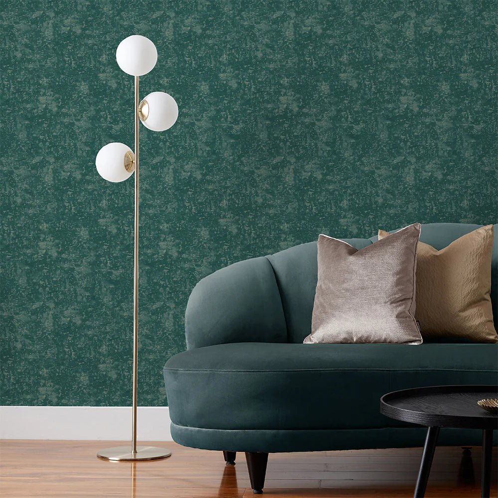 Symphony Vinyl Wallpaper - Teal - Furn - SYMPHON/WP1/TEA - Premier Wallcovering