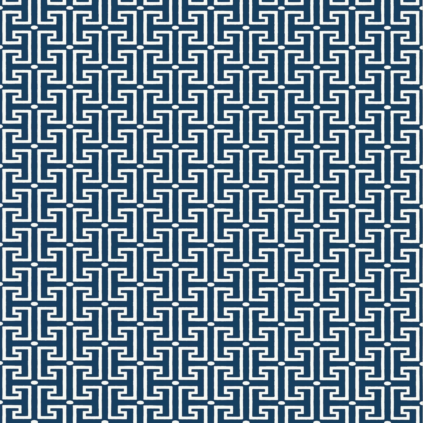 T - square Wallpaper - Navy & White - Thibaut - T20866 - Premier Wallcovering