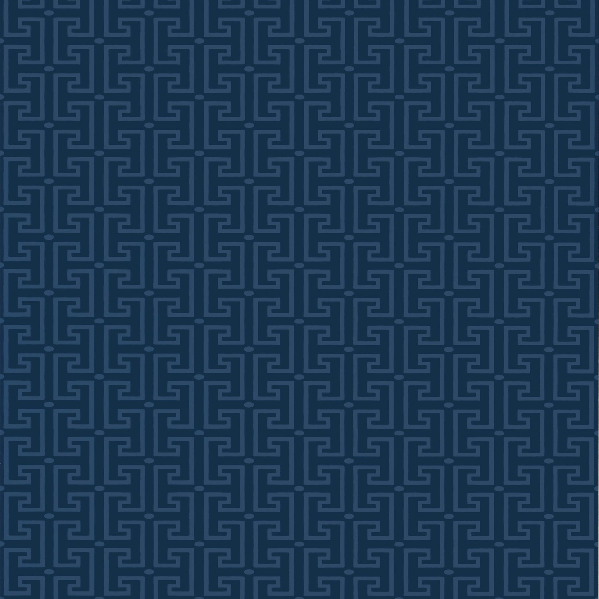 T - square Wallpaper - Navy - Thibaut - T20858 - Premier Wallcovering