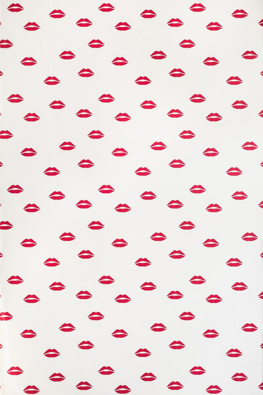 Tabitha Webb Wallpaper - Red on Cream - BG/TW02/01 - Barneby Gates - Premier Wallcovering