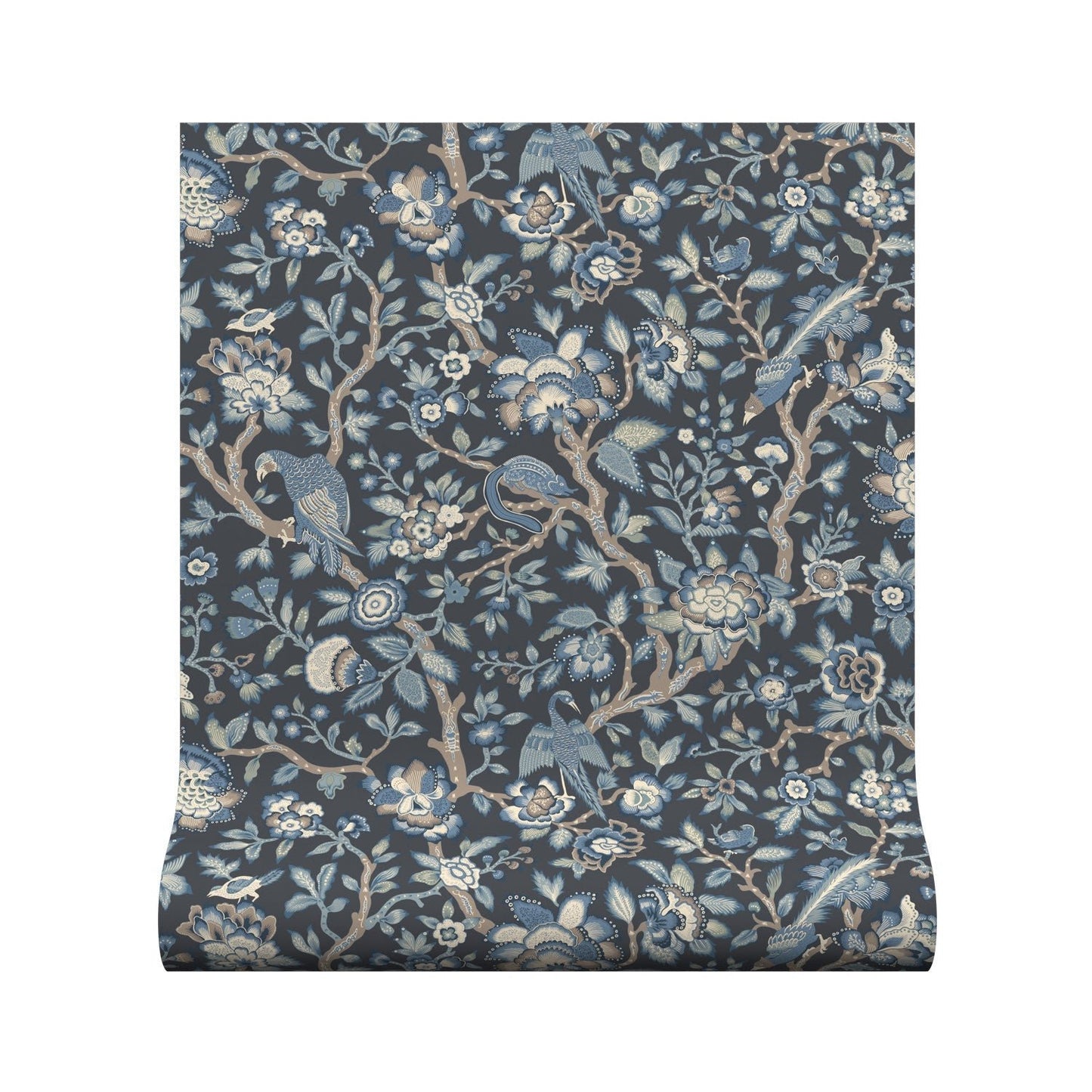 Tabley Wallpaper - Midnight - Warner House - Premier Wallcovering