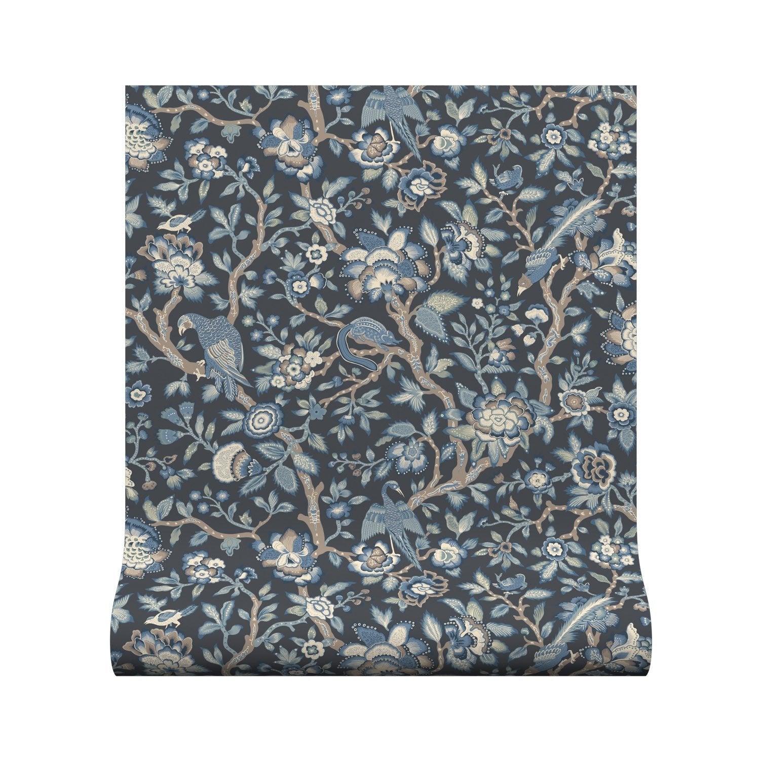 Tabley Wallpaper - Midnight - Warner House - Premier Wallcovering