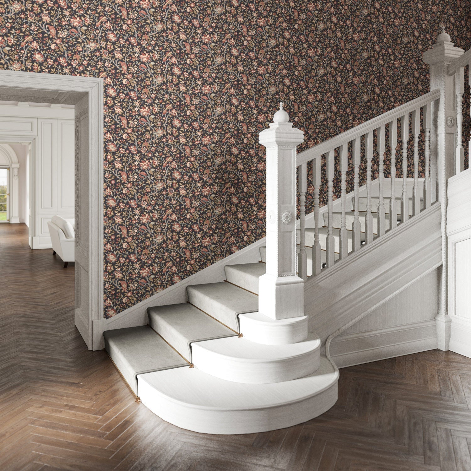 Tabley Wallpaper - Spice - Warner House - Premier Wallcovering