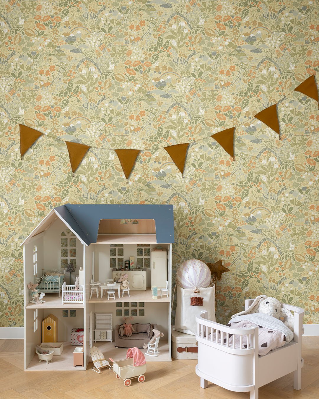 Tåget Wallpaper - Yellow - Midbec - 29030 - Premier Wallcovering