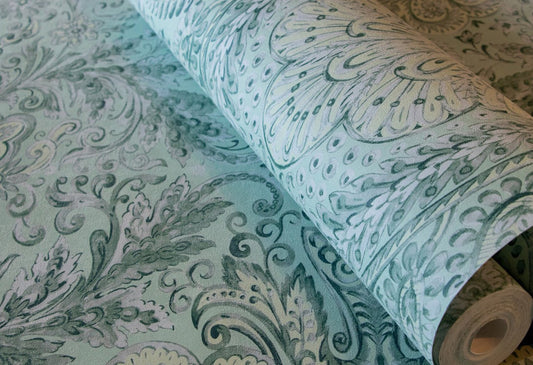 Tahiti Tropical Wallpaper - Blue Banana - Hohenberger - 26700 - Premier Wallcovering