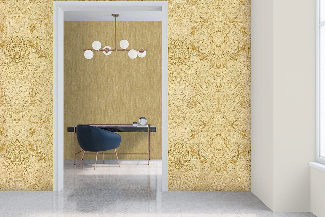 Tahiti Tropical Wallpaper - Peanut - Hohenberger - 26704 - Premier Wallcovering