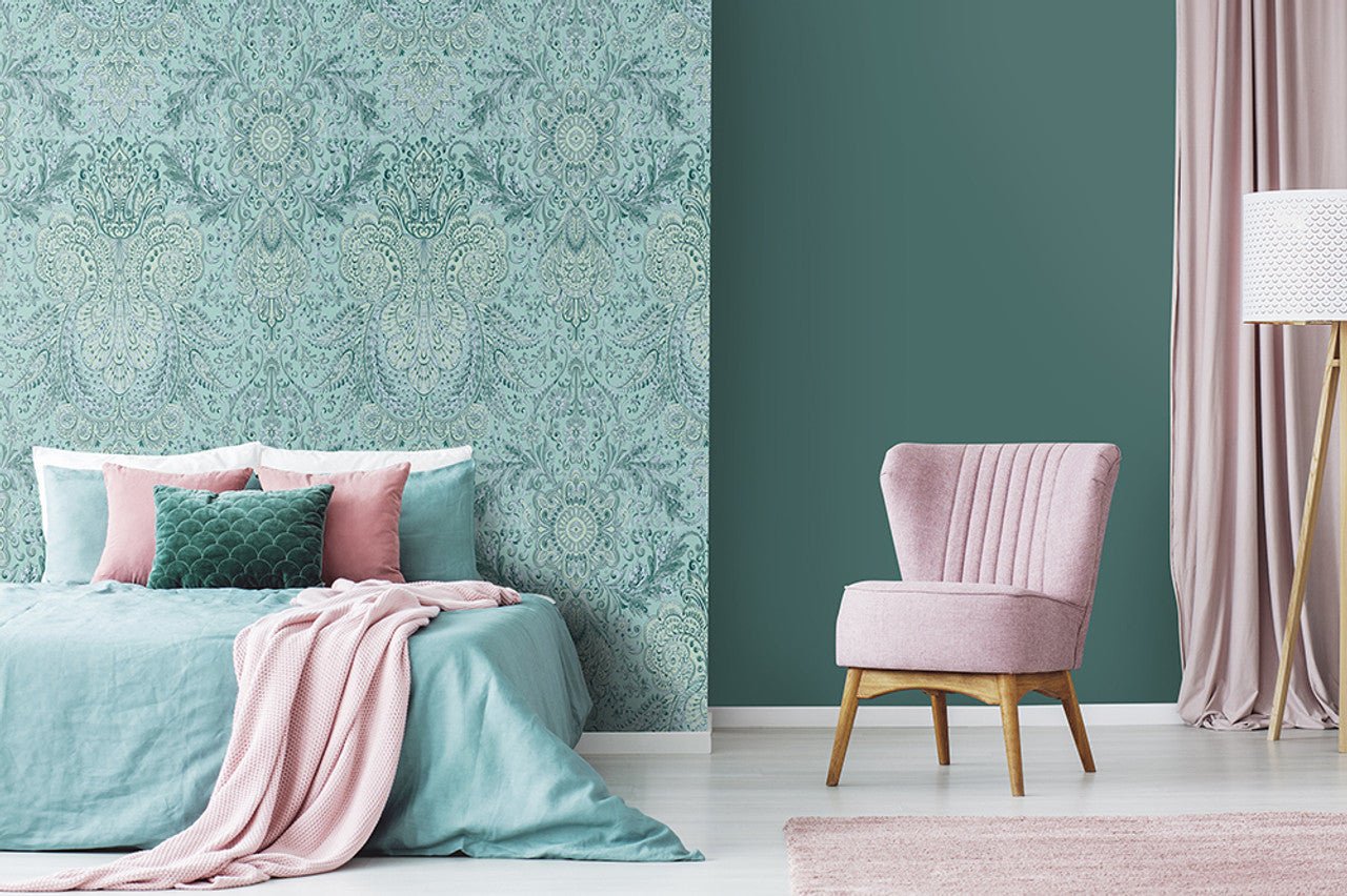 Tahiti Tropical Wallpaper - Blue Banana - Hohenberger - 26700 - Premier Wallcovering