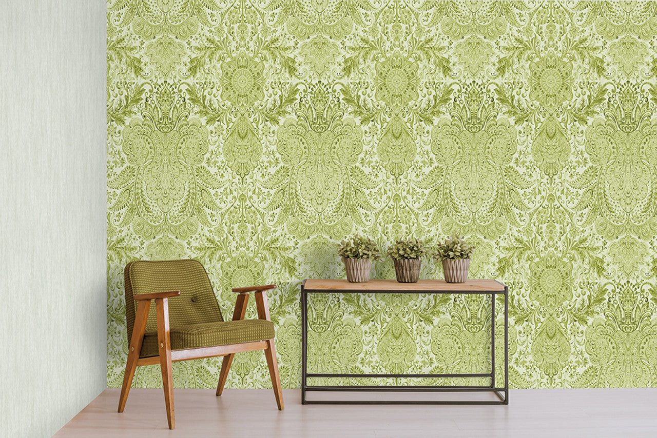Tahiti Tropical Wallpaper - Avocado - Hohenberger - 26701 - Premier Wallcovering