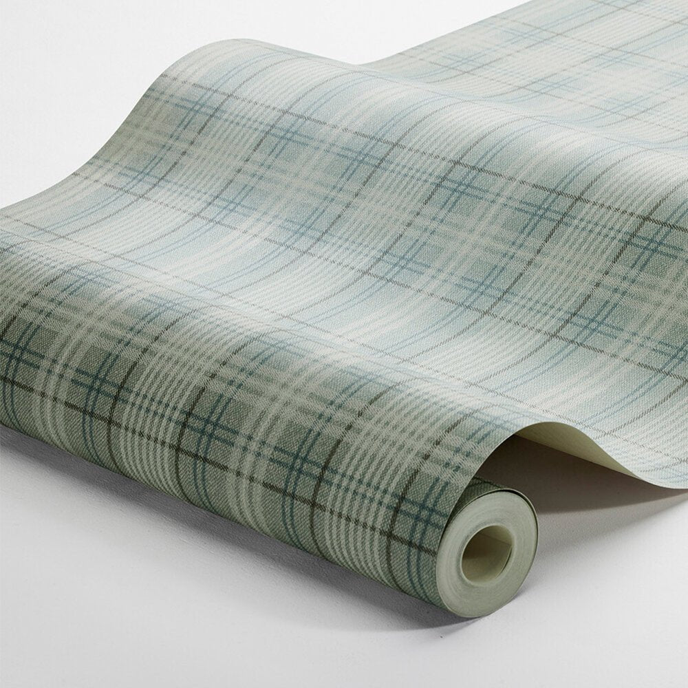 Tailor´s Tweed Wallpaper - Pale Turquoise - Boråstapeter - 3580 - Premier Wallcovering