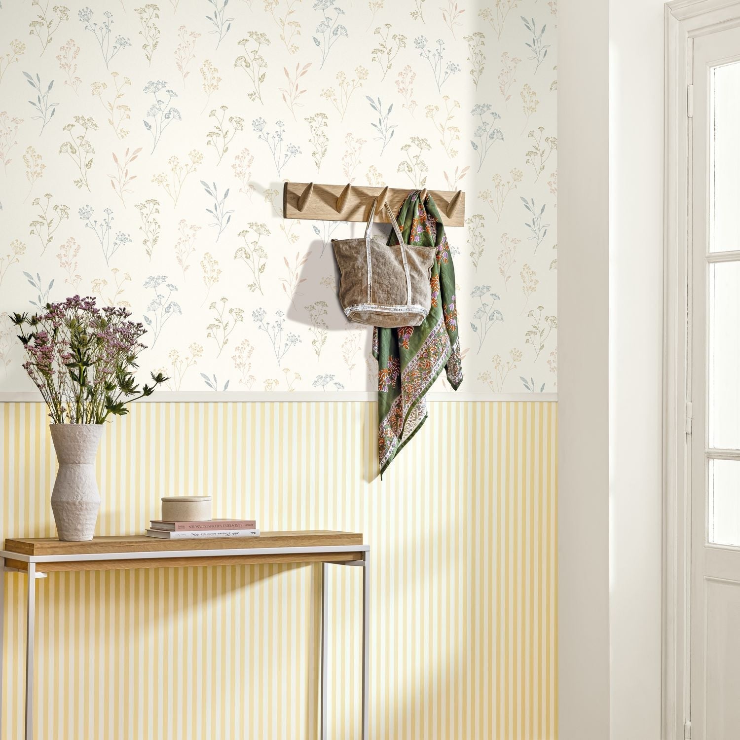 Talea Wallpaper - Jaune soleil - Caselio - 106670259 - Premier Wallcovering