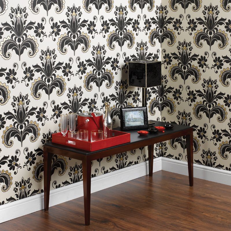 Talisa Wallpaper - Silver - Nina Campbell - NCW4001-04 - Premier Wallcovering