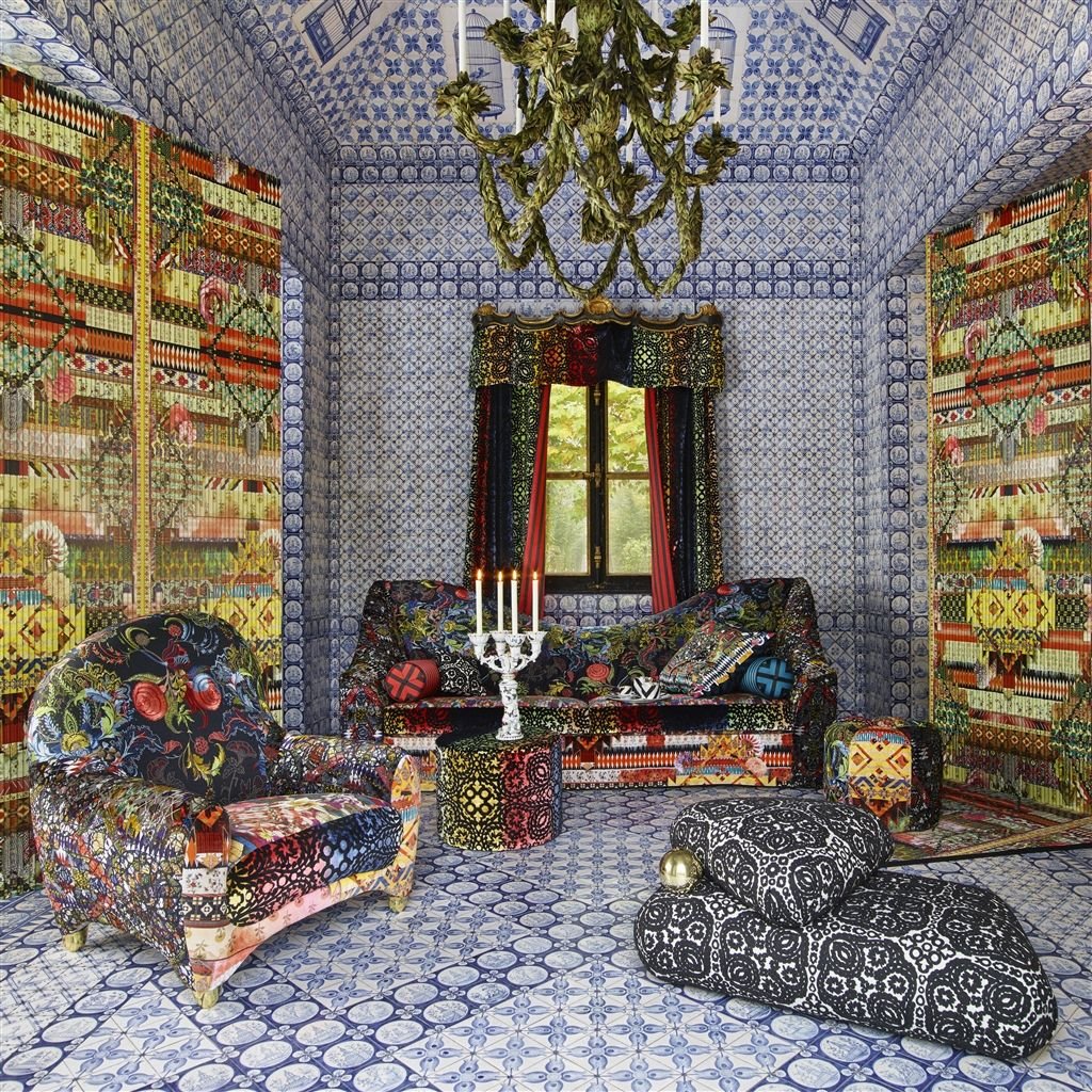 Talisman Fabric - Arlequin - Christian Lacroix - FCL7014/01 - Premier Wallcovering