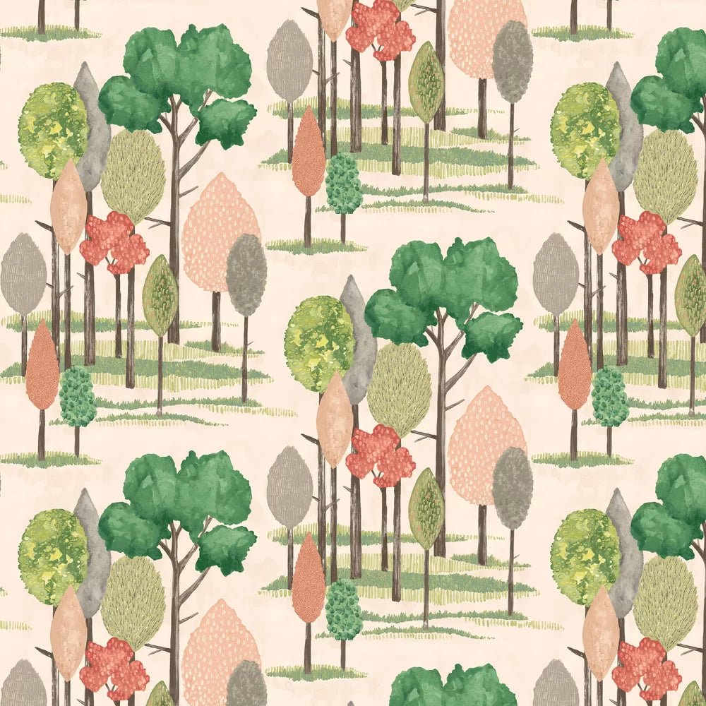 Tall Trees Wallpaper - Powder Puff - Ohpopsi - CEP50136W - Premier Wallcovering