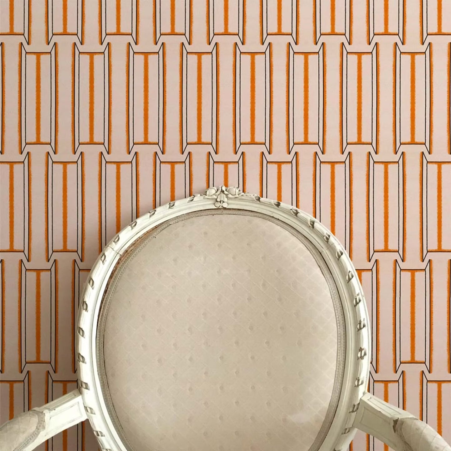 Tangier Wallpaper - Salmon - Ottoline - W/TAN/101/3 - Premier Wallcovering