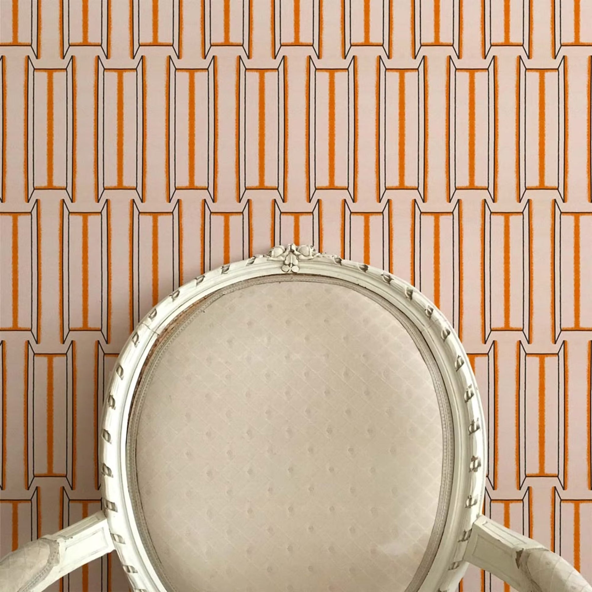 Tangier Wallpaper - Salmon - Ottoline - W/TAN/101/3 - Premier Wallcovering