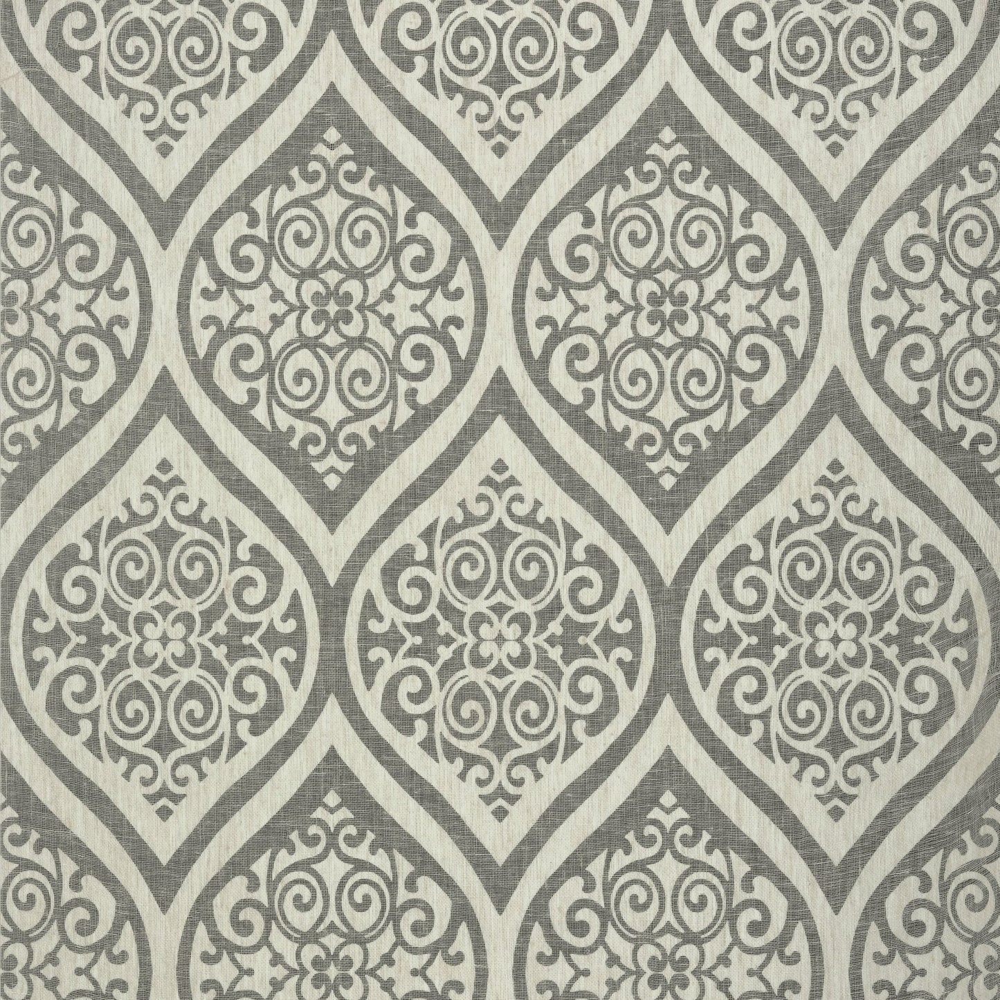 Tangiers Wallpaper - Black on Off White - Thibaut - T89149 - Premier Wallcovering