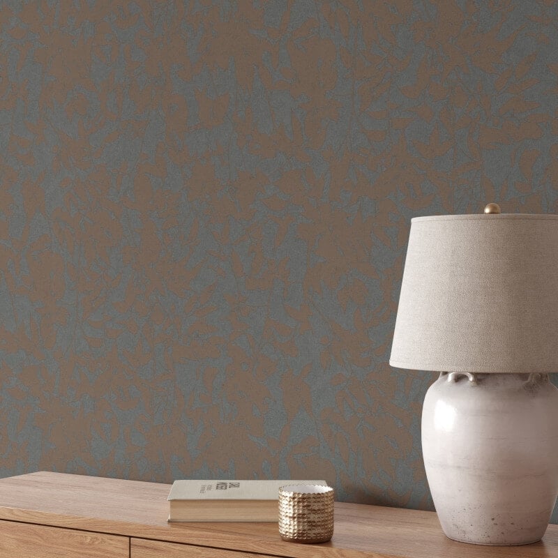 Tangle Leaf Wallpaper - Brown - Erismann - 10435 - 47 - Premier Wallcovering