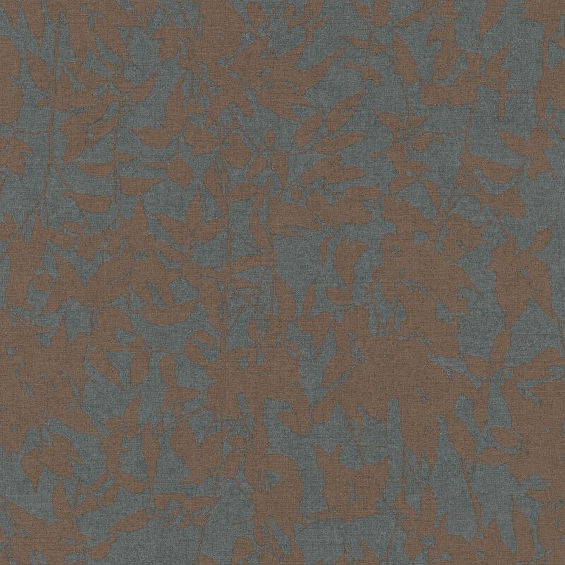 Tangle Leaf Wallpaper - Brown - Erismann - 10435 - 47 - Premier Wallcovering