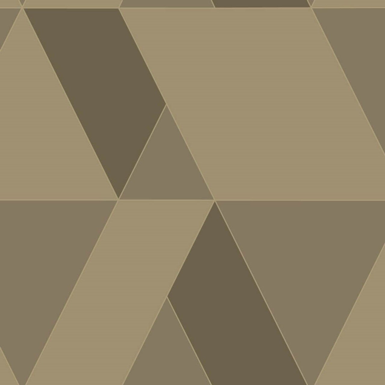 Tangram Perception Wallpaper - Tabac - Casadeco - 86522508 - Premier Wallcovering