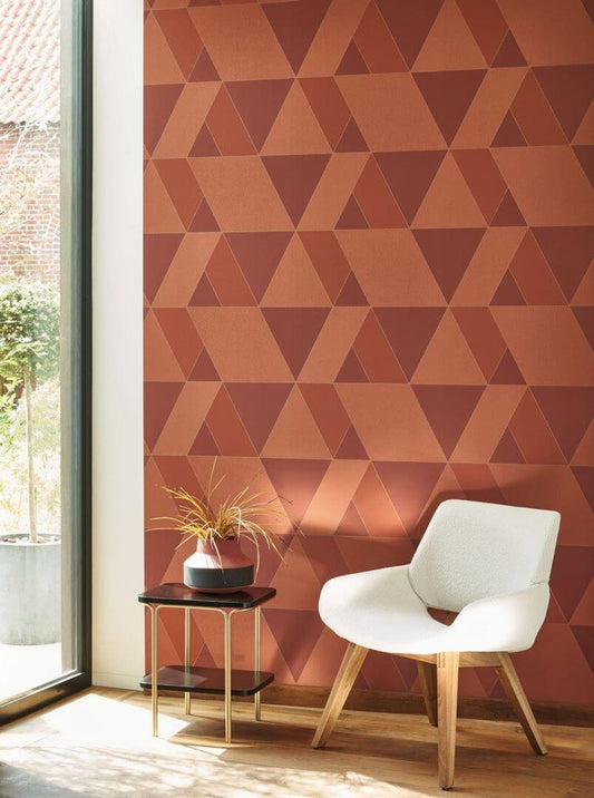 Tangram Perception Wallpaper - Blanc Craie - Casadeco - 86520101 - Premier Wallcovering