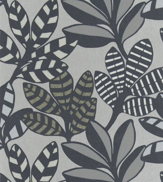 Tanjore Wallpaper - Graphite - PDG1129/01 - Designers Guild - Premier Wallcovering